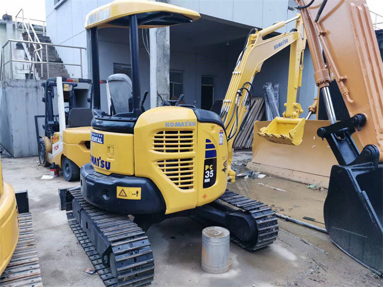 Giá thấp 3 tấn sử dụng Nhật Bản nhập khẩu Komatsu pc 35 MR máy đào bò với giờ làm việc ngắn hơn