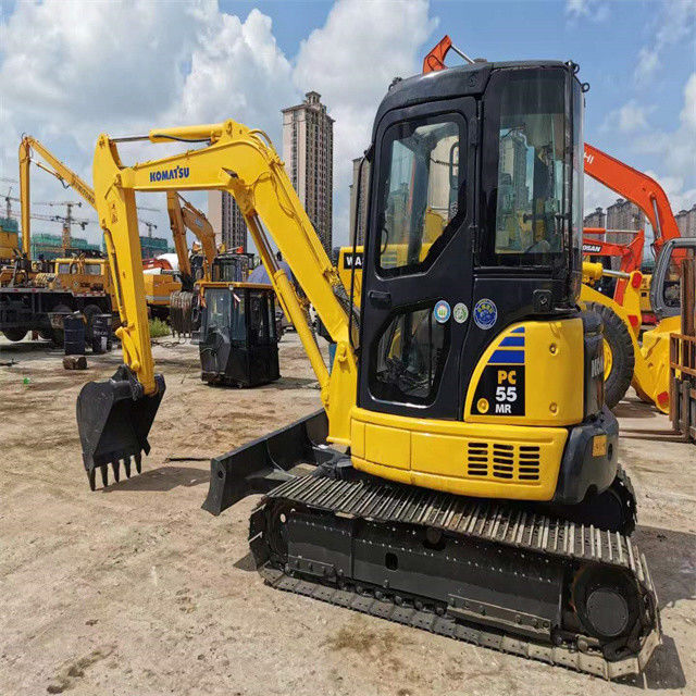 Chất lượng cao 6 tấn sử dụng Nhật Bản nhập khẩu Komatsu pc 55 MR máy đào bò với giờ làm việc ngắn hơn