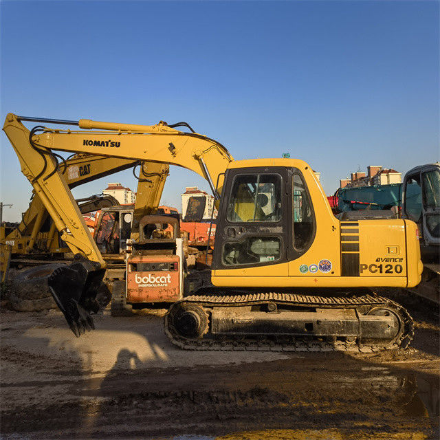 Chất lượng cao 12 tấn máy đào cũ Nhật Bản nhập khẩu Komatsu Pc 120 máy đào bò với giờ làm việc ngắn hơn