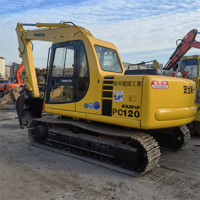 Chất lượng cao 12 tấn máy đào cũ Nhật Bản nhập khẩu Komatsu Pc 120 máy đào bò với giờ làm việc ngắn hơn