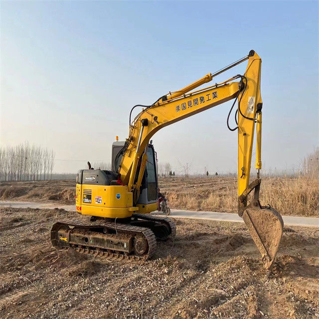 13.8 tấn sử dụng Nhật Bản nhập khẩu Komatsu pc 138US crawler excavator với chất lượng cao và thời gian làm việc ngắn sẵn sàng để bán