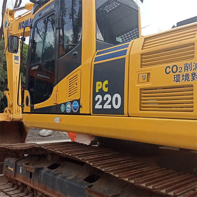 Gần như mới Nhật Bản nhập khẩu máy đào crawlerl được sử dụng sửa chữa Komatsu pc 220-8
