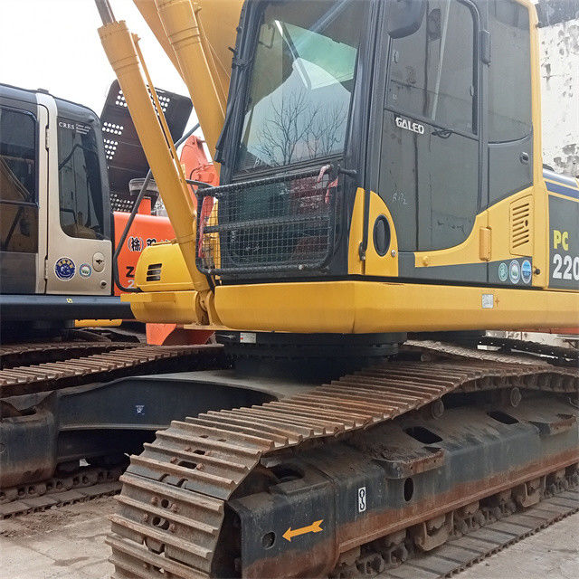 Gần như mới Nhật Bản nhập khẩu máy đào crawlerl được sử dụng sửa chữa Komatsu pc 220-8