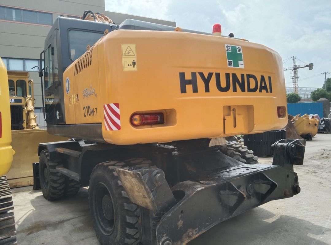 21.2 tấn Hyundai 210W-7 Xe đào bánh xe cũ Capacity bucket 1.34m3