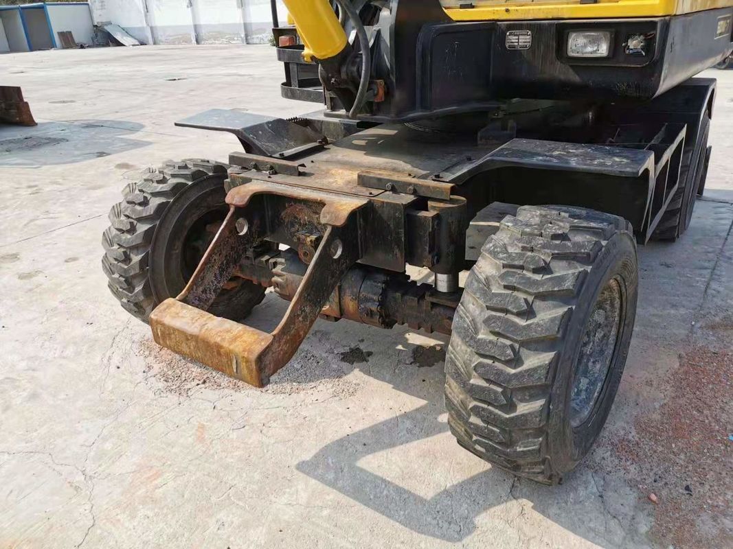 6 tấn sẵn sàng để làm việc Hàn Quốc nhập khẩu Hyundai R60-7 xe đào bánh xe cũ