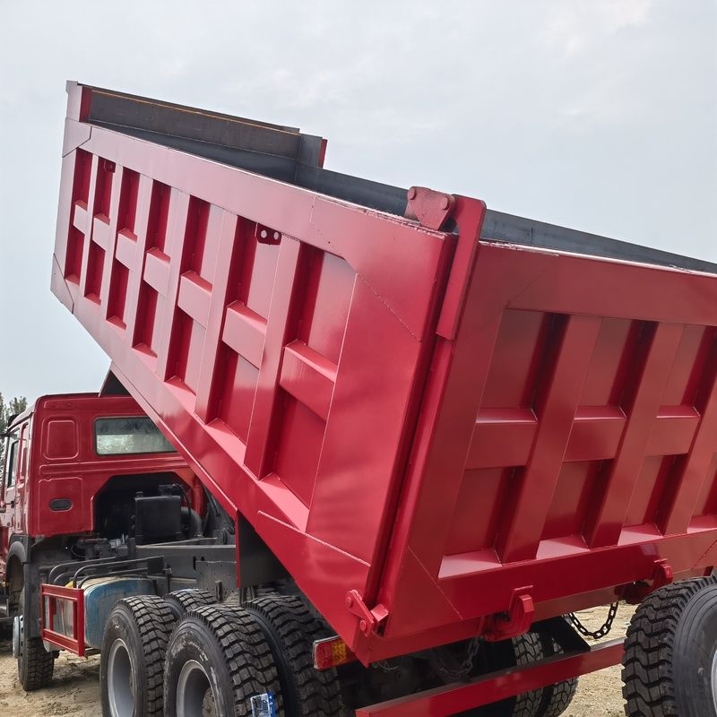 Xách tay thứ hai 371hp Dump Truck sử dụng Howo 6x4 Tipper Truck với hệ thống đa phương tiện 10 bánh xe