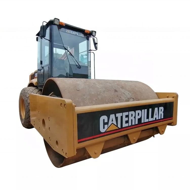 Tình trạng tốt CAT CS-583D Vibratory Single Drum Road Roller với phụ tùng nguyên bản