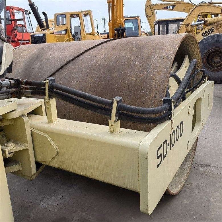 Mỹ nhập khẩu nguyên bản Ingersoll-Rand SD100 máy móc đường sử dụng single drum roller