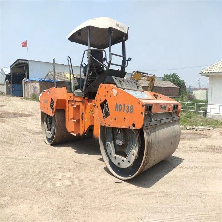 14 Tons sử dụng HAMM HD130 Road Roller nhập khẩu từ Hoa Kỳ cho kỹ thuật cầu cao tốc