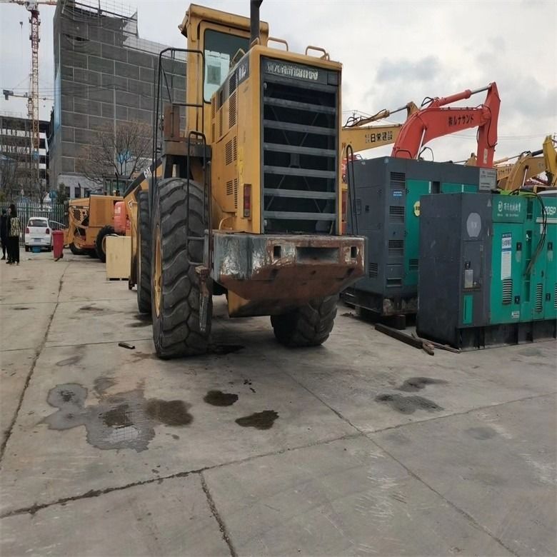 Xây dựng 12 tấn sử dụng Komatsu WA600-3 Wheel Loader 600 Model Heavy Front Head Loader WA600-6