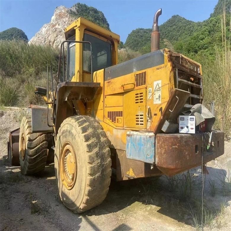 Máy tải phía trước 235KW Máy tải bánh xe Komatsu WA500-6 từ Nhật Bản 4.5 cúb tay thứ hai