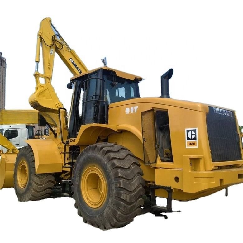 24 tấn sử dụng 966H Cat Loader bánh xe gốc từ Nhật Bản trong giờ làm việc thấp cho bán lẻ
