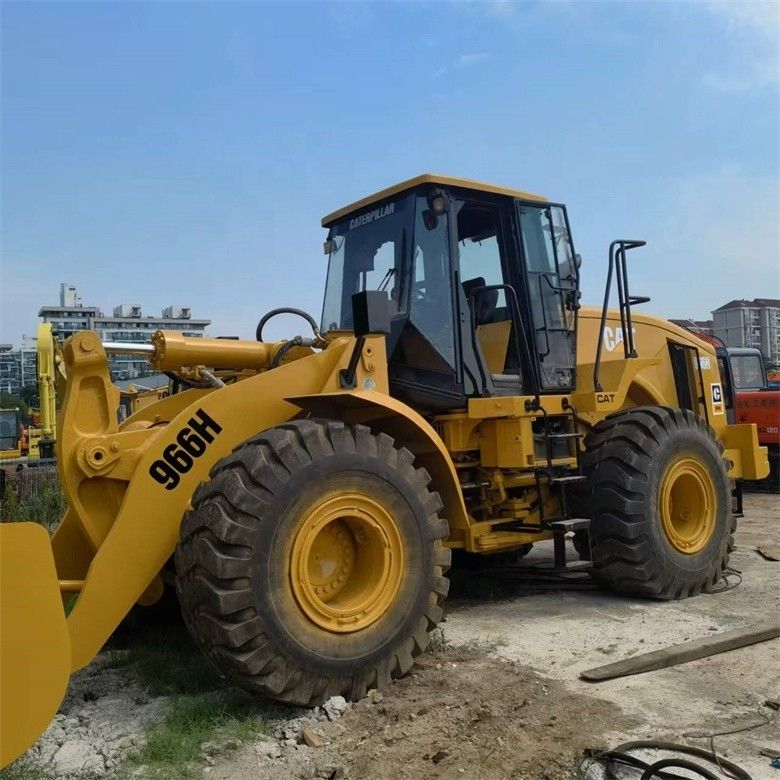 24 tấn sử dụng 966H Cat Loader bánh xe gốc từ Nhật Bản trong giờ làm việc thấp cho bán lẻ