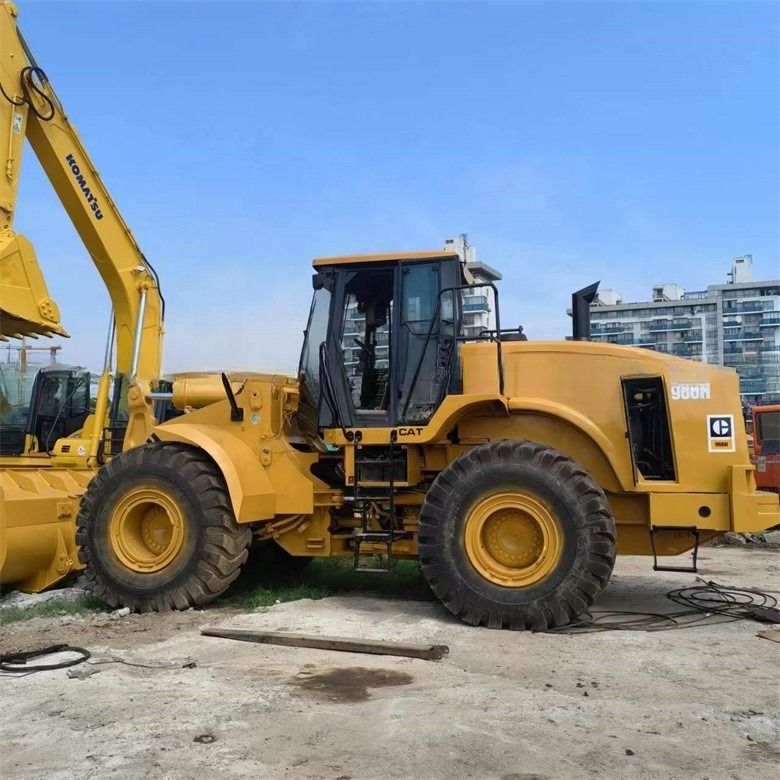 24 tấn sử dụng 966H Cat Loader bánh xe gốc từ Nhật Bản trong giờ làm việc thấp cho bán lẻ