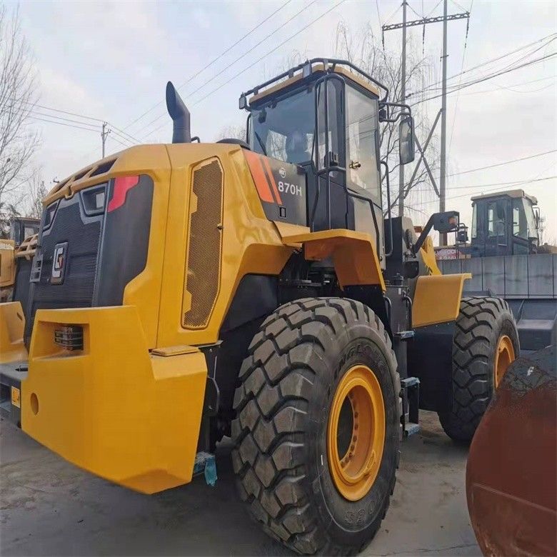 LIUGONG 870H 7 Tons Wheel Loader với giờ làm việc thấp và máy bơm thủy lực gốc