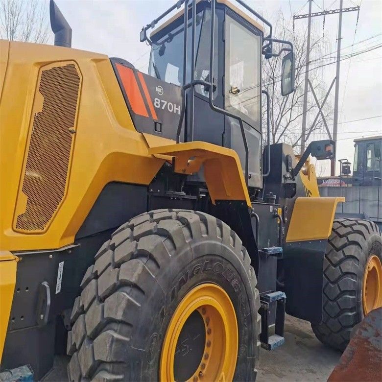 LIUGONG 870H 7 Tons Wheel Loader với giờ làm việc thấp và máy bơm thủy lực gốc