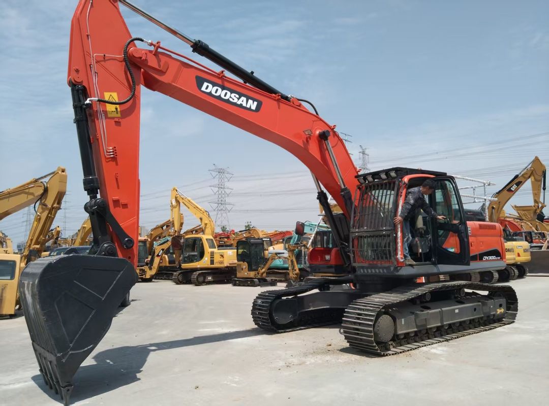 Sử dụng Doosan Crawler Excavator DX300LC-9C Transport Height 3.475M Hiệu suất cao