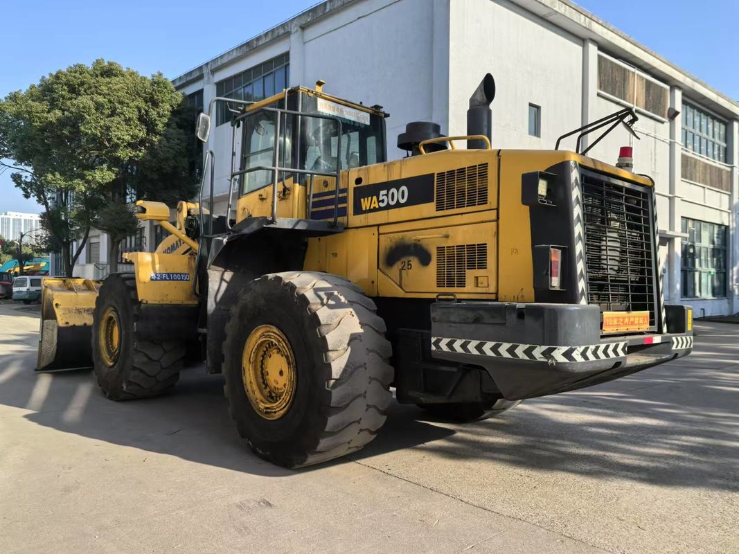 Máy tải bánh xe Komatsu WA500-6 cũ Máy tải phía trước hạng nặng xuất khẩu từ Trung Quốc