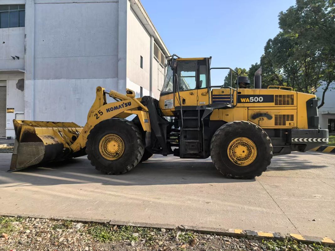 Máy tải bánh xe Komatsu WA500-6 cũ Máy tải phía trước hạng nặng xuất khẩu từ Trung Quốc