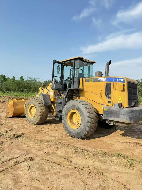 Máy nạp bánh xe SEM653D 5 tấn được sử dụng được sửa chữa sẵn sàng xuất khẩu trên toàn thế giới