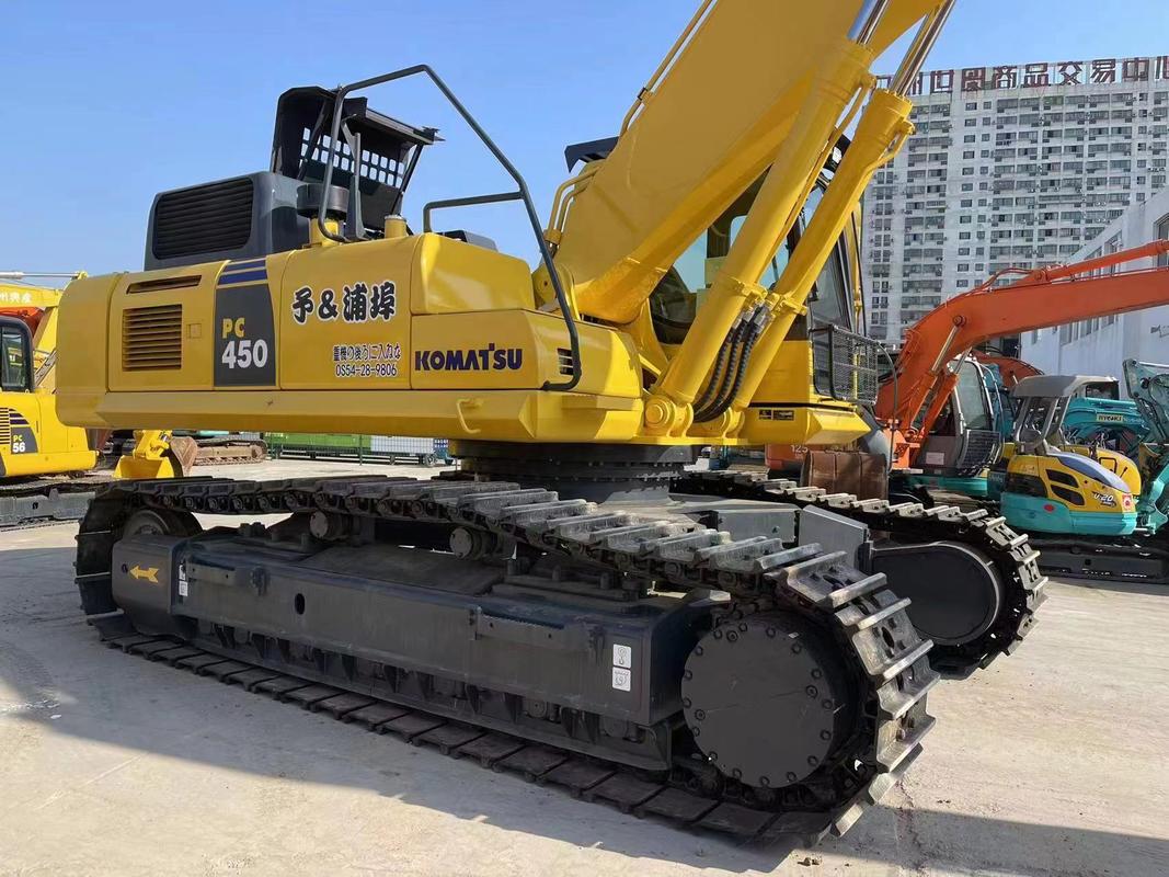 Komatsu PC450-8 cũ máy đào 45 tấn Crawler Excavator vận chuyển chiều rộng 3,5 M
